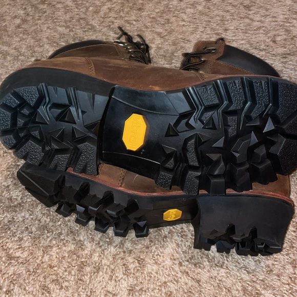 Wolverine Logger 8" Carbonmax W201187 Mens Brown Wide Leather Work Boots size 10 - Picture 4 of 6